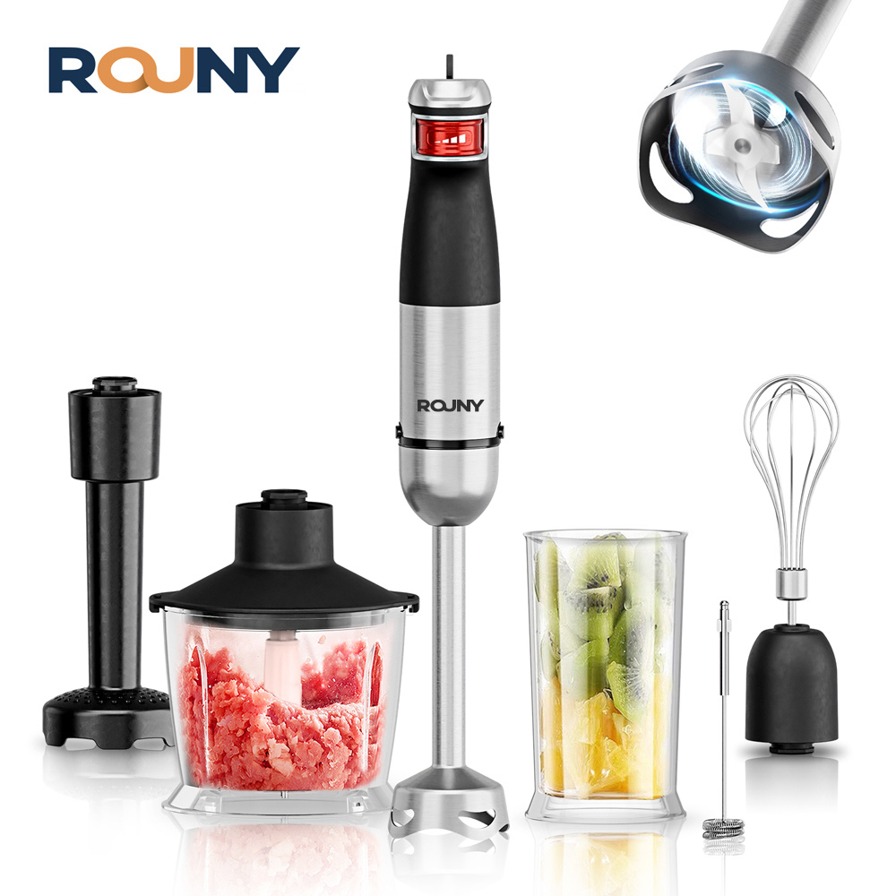 Immersion Hand Blender Set - Электрический погружной ручной блендер 6-в-1, многофункциональный,