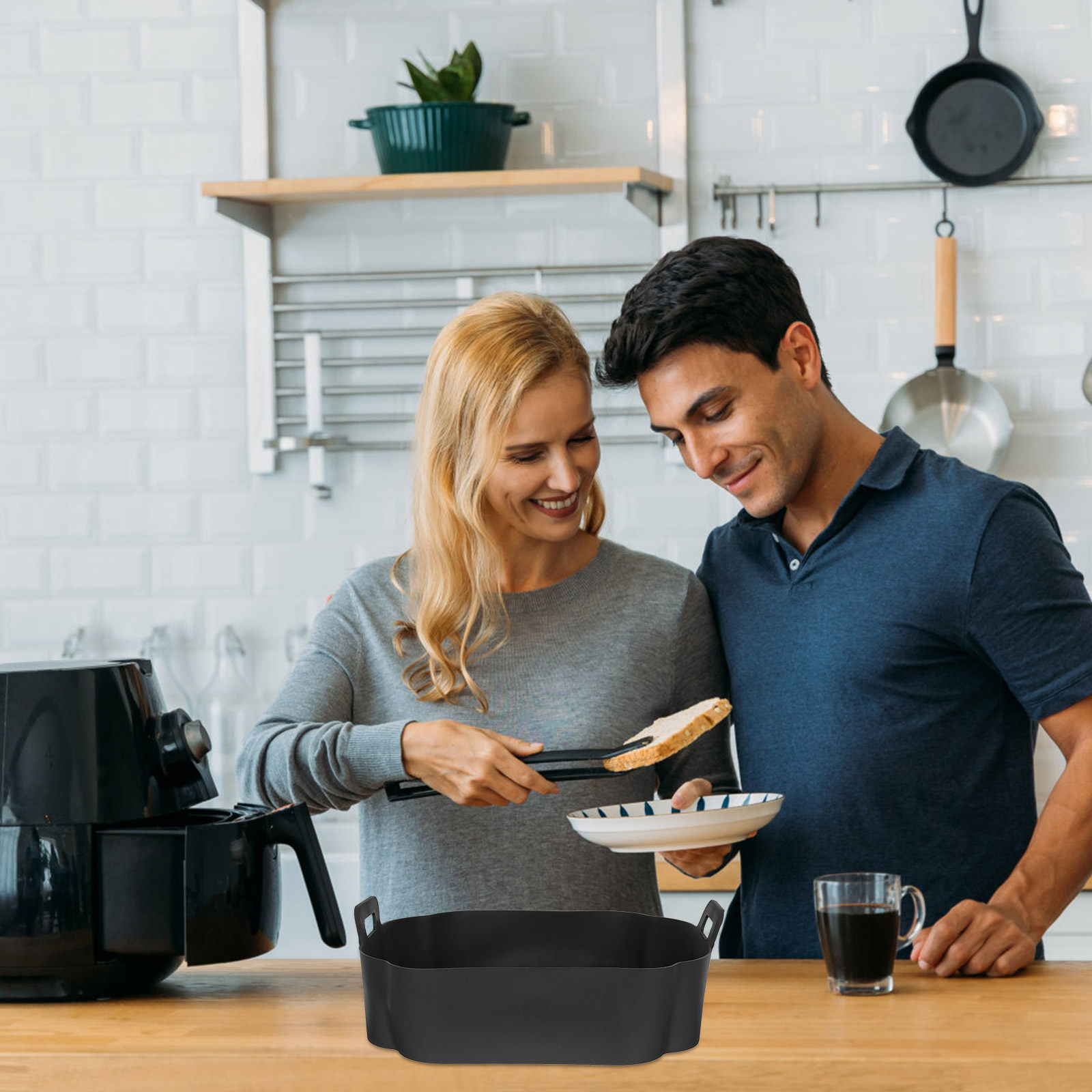 Air Fryer Silicone Pot Liner - Силиконовый вкладыш для аэрофритюрницы, антипригарный коврик