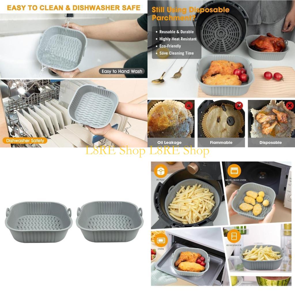 L8RE Пакет из 2 силиконовых го – обзор и цена Air Fryer Silicone Pot Liner