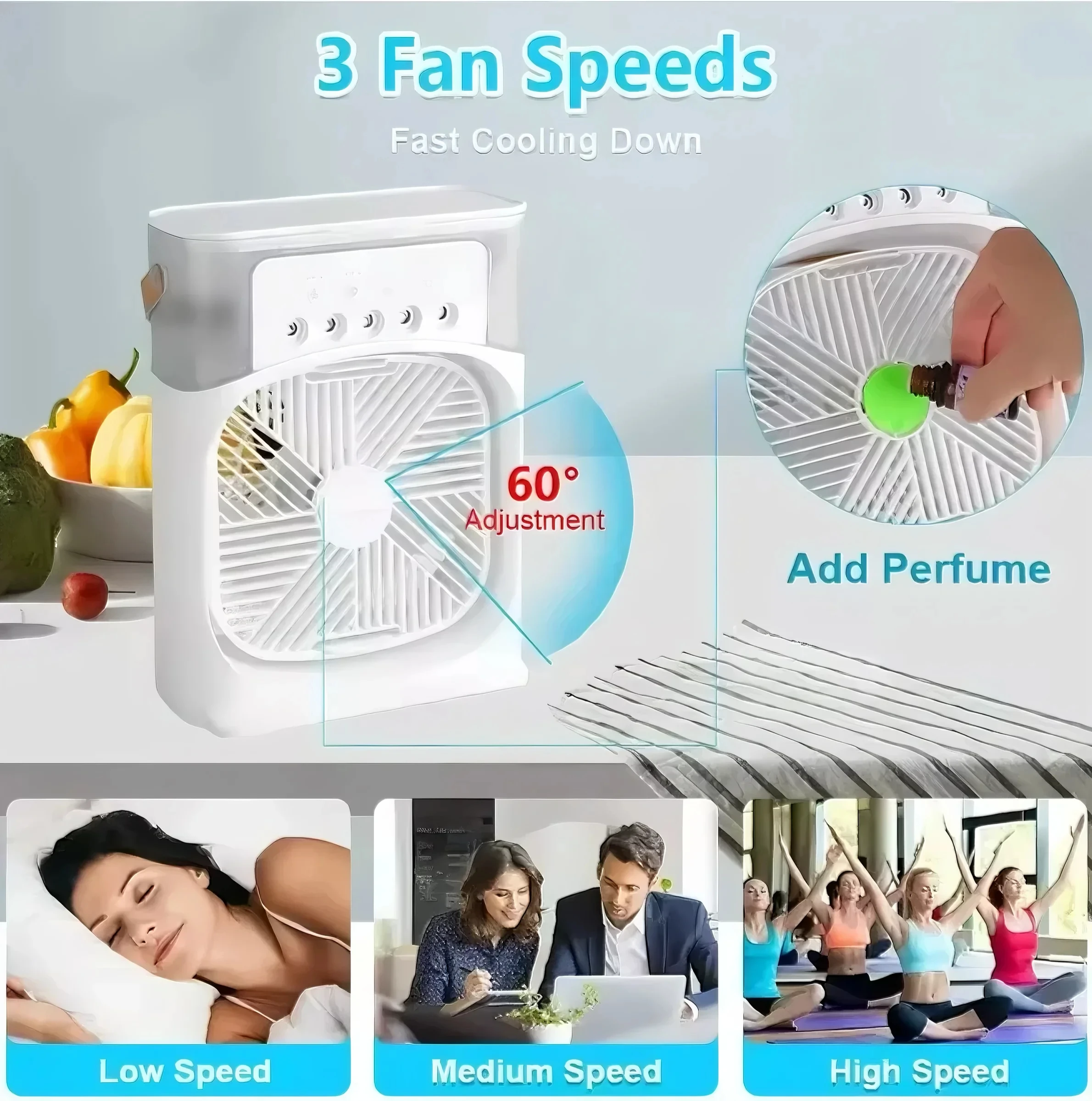 Вентилятор 3 в 1, портативный  – обзор и цена Air Conditioners